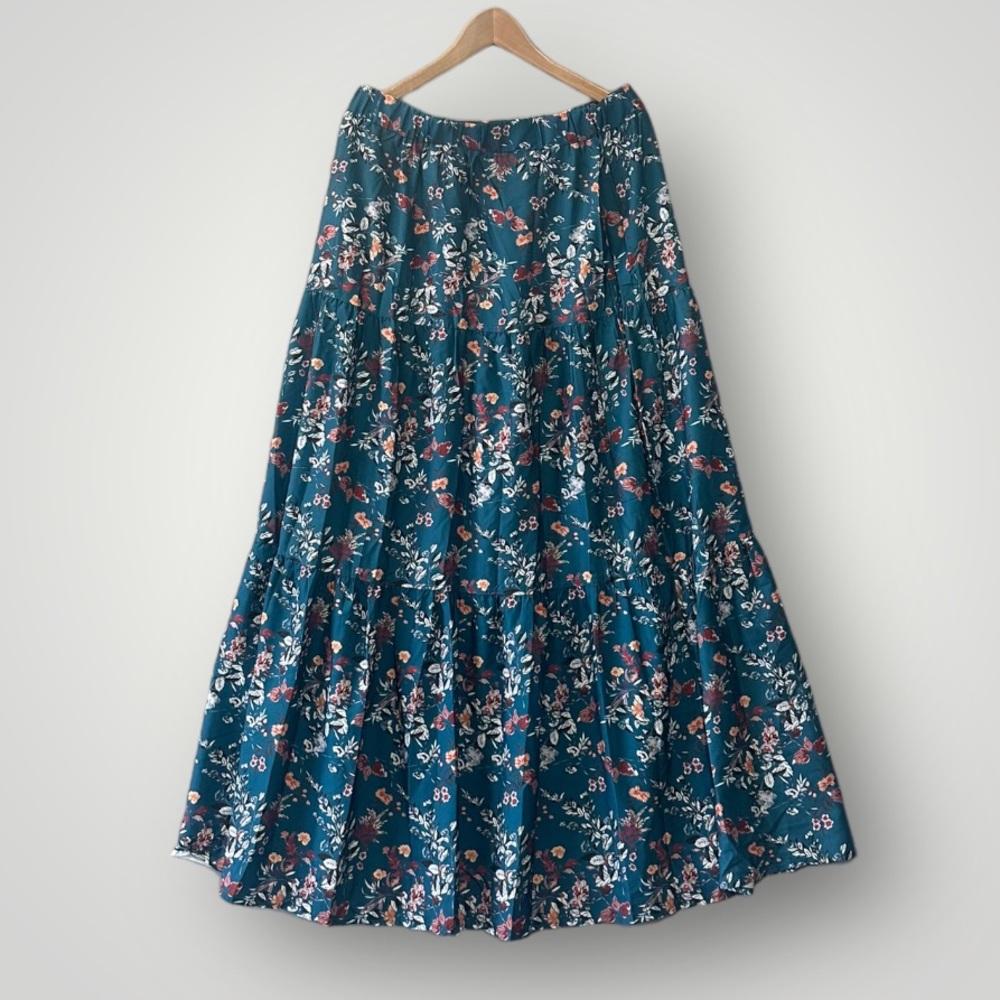 Patterned Maxi Skirt